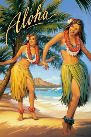 Hula Dancers Posters & Wall Art Prints | AllPosters.com