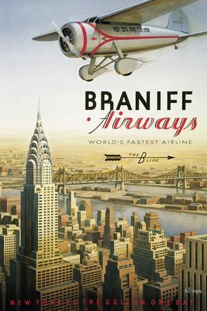Braniff Airways, Manhattan, New York