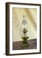 Kerosene Lamp at a Confederate Camp Reenactment, Shiloh National Military Park, Tennessee-null-Framed Giclee Print