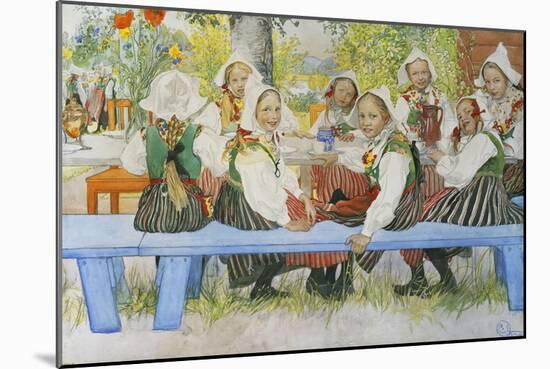 Kersti's Birthday, 1909-Carl Larsson-Mounted Giclee Print