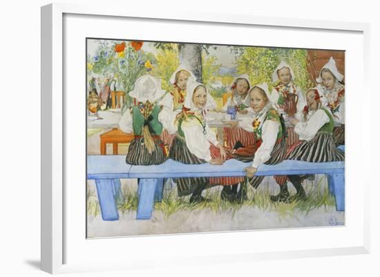 Kersti's Birthday-Carl Larsson-Framed Giclee Print