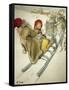 Kersti Sledging, 1901-Carl Larsson-Framed Stretched Canvas