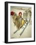 Kersti Sledging, 1901-Carl Larsson-Framed Giclee Print