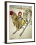 Kersti Sledging, 1901-Carl Larsson-Framed Giclee Print