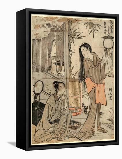 Kesagozen-Torii Kiyonaga-Framed Stretched Canvas