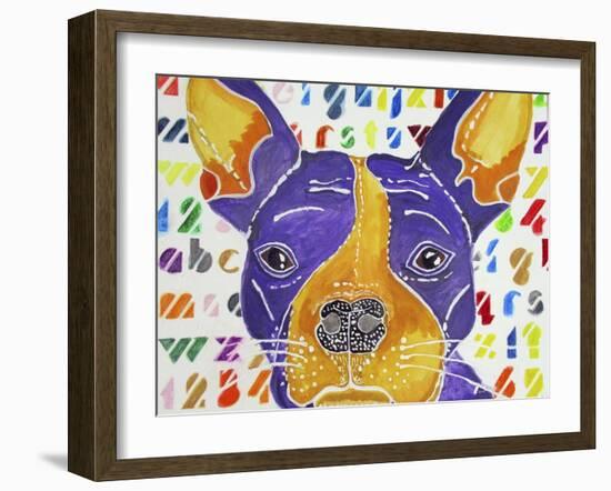 Kessel the French Bulldog-Lauren Moss-Framed Giclee Print