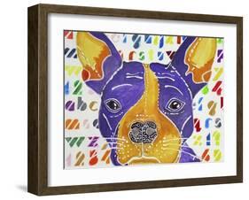 Kessel the French Bulldog-Lauren Moss-Framed Giclee Print