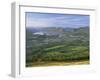 Keswick and Derwentwater from Latrigg Fell, Lake District National Park, Cumbria, England, UK-Roy Rainford-Framed Photographic Print