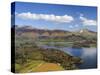 Keswick and Skiddaw Viewed from Catbells, Derwent Water, Lake District Nat'l Park, Cumbria, England-Chris Hepburn-Stretched Canvas