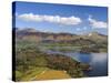 Keswick and Skiddaw Viewed from Catbells, Derwent Water, Lake District Nat'l Park, Cumbria, England-Chris Hepburn-Stretched Canvas