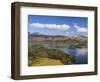 Keswick and Skiddaw Viewed from Catbells, Derwent Water, Lake District Nat'l Park, Cumbria, England-Chris Hepburn-Framed Photographic Print