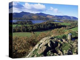 Keswick from Castle Head, Borrowdale, Lake District, Cumbria, England, United Kingdom-Neale Clarke-Stretched Canvas