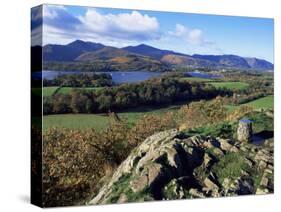 Keswick from Castle Head, Borrowdale, Lake District, Cumbria, England, United Kingdom-Neale Clarke-Stretched Canvas