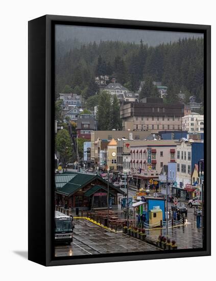 Ketchikan 8:20 In The Rain-Steven Maxx-Framed Stretched Canvas