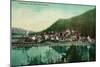 Ketchikan, Alaska Town View - First City in Alaska-Lantern Press-Mounted Art Print