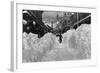 Ketchikan, Alaska - View of a Snow-Covered Front Street-Lantern Press-Framed Art Print