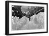 Ketchikan, Alaska - View of a Snow-Covered Front Street-Lantern Press-Framed Art Print