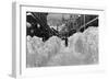 Ketchikan, Alaska - View of a Snow-Covered Front Street-Lantern Press-Framed Art Print