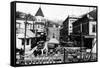 Ketchikan, Alaska - View of Dock Street-Lantern Press-Framed Stretched Canvas