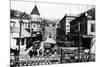 Ketchikan, Alaska - View of Dock Street-Lantern Press-Mounted Premium Giclee Print