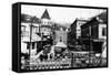 Ketchikan, Alaska - View of Dock Street-Lantern Press-Framed Stretched Canvas