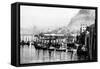 Ketchikan, Alaska - View of Trolling Boats in Harbor-Lantern Press-Framed Stretched Canvas