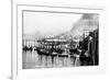 Ketchikan, Alaska - View of Trolling Boats in Harbor-Lantern Press-Framed Premium Giclee Print