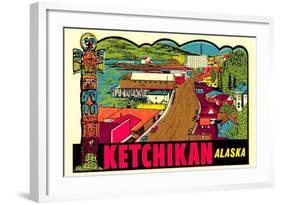 Ketchikan Decal-null-Framed Art Print