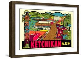 Ketchikan Decal-null-Framed Art Print