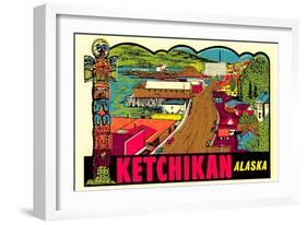 Ketchikan Decal-null-Framed Art Print