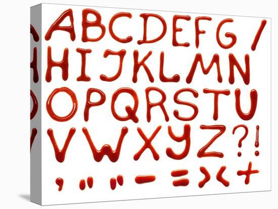 Ketchup Alphabet-timbrk-Stretched Canvas