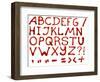 Ketchup Alphabet-timbrk-Framed Art Print