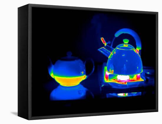 Kettle And Teapot, Thermogram-Tony McConnell-Framed Stretched Canvas