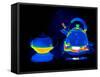 Kettle And Teapot, Thermogram-Tony McConnell-Framed Stretched Canvas