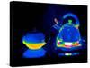 Kettle And Teapot, Thermogram-Tony McConnell-Stretched Canvas