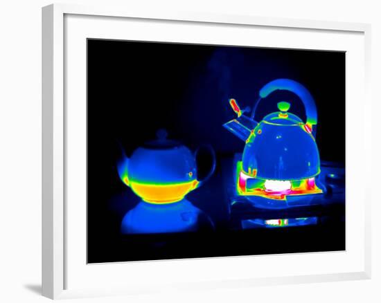 Kettle And Teapot, Thermogram-Tony McConnell-Framed Photographic Print