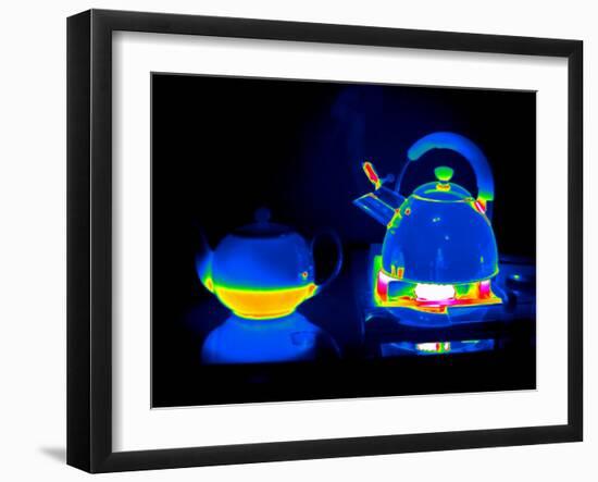 Kettle And Teapot, Thermogram-Tony McConnell-Framed Photographic Print
