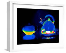 Kettle And Teapot, Thermogram-Tony McConnell-Framed Photographic Print