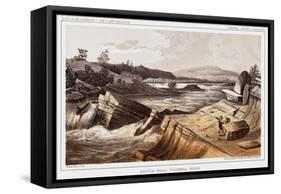 Kettle Falls, Columbia River-Thomas H. Ford-Framed Stretched Canvas