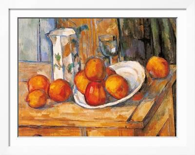 Kettle Glass and Plate with Fruit' Posters - Paul Cézanne | AllPosters.com