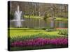 Keukenhof, Park and Gardens Near Amsterdam, Netherlands, Europe-Amanda Hall-Stretched Canvas