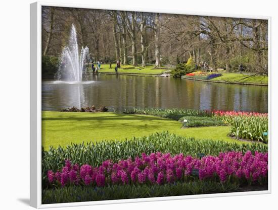 Keukenhof, Park and Gardens Near Amsterdam, Netherlands, Europe-Amanda Hall-Framed Photographic Print