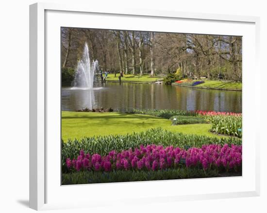 Keukenhof, Park and Gardens Near Amsterdam, Netherlands, Europe-Amanda Hall-Framed Photographic Print