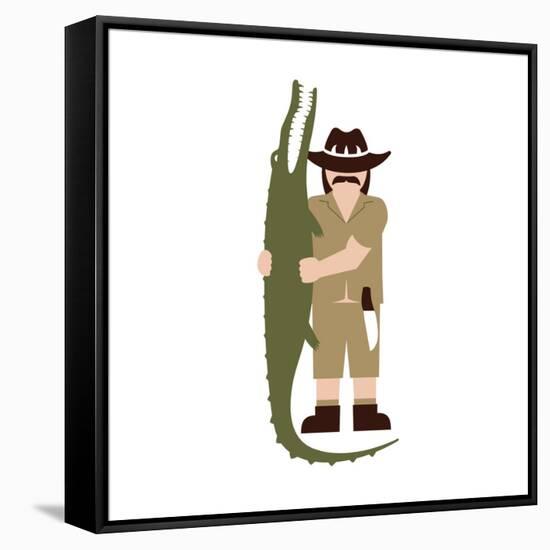 Kev from Darwin-Tosh-Framed Stretched Canvas