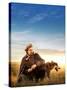 KEVIN COSTNER. "DANCES WITH WOLVES" [1990], directed by KEVIN COSTNER.-null-Stretched Canvas