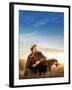 KEVIN COSTNER. "DANCES WITH WOLVES" [1990], directed by KEVIN COSTNER.-null-Framed Photographic Print