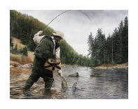 Fishing the Gallatin-Kevin Daniel-Art Print