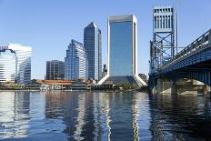 Jacksonville Florida Skyline and Bridge-Kevin Winkler Photography-Photographic Print
