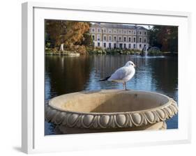 Kew Autumn Lake 2-Charles Bowman-Framed Photographic Print