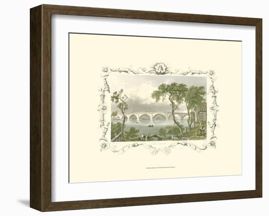 Kew Bridge-William Tombleson-Framed Art Print